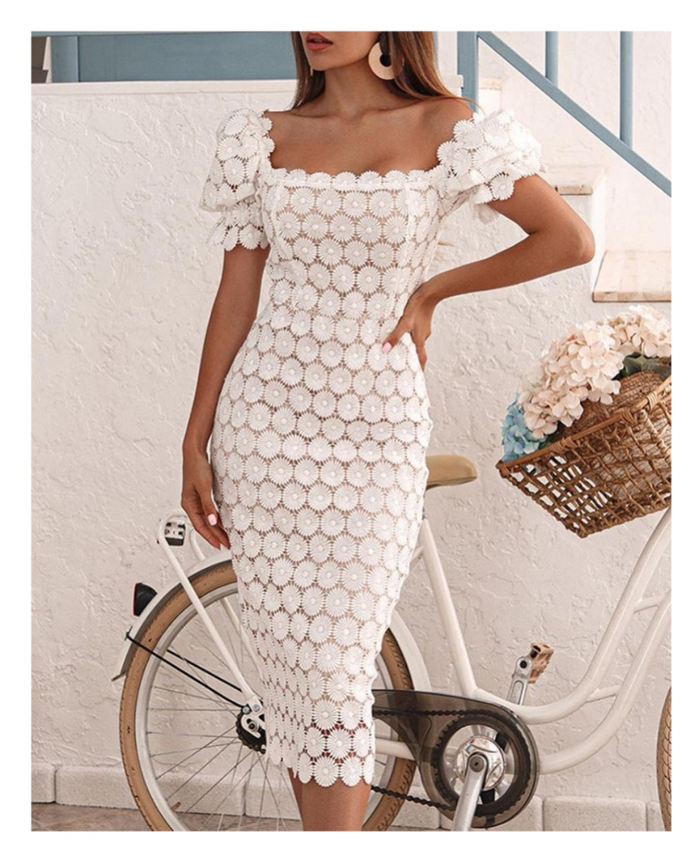 Vestido blanco cocktail