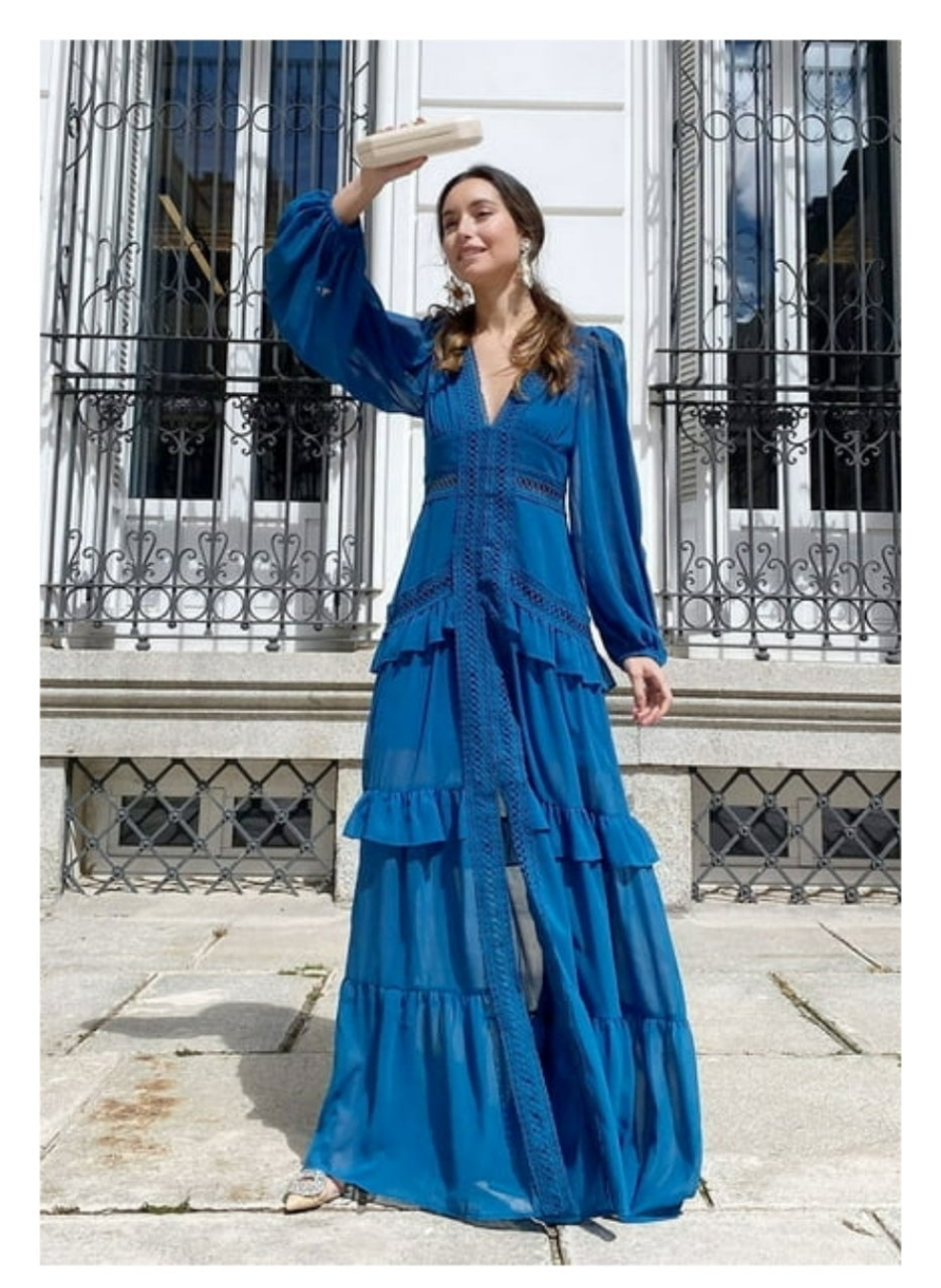 Vestido BOHO largo azul