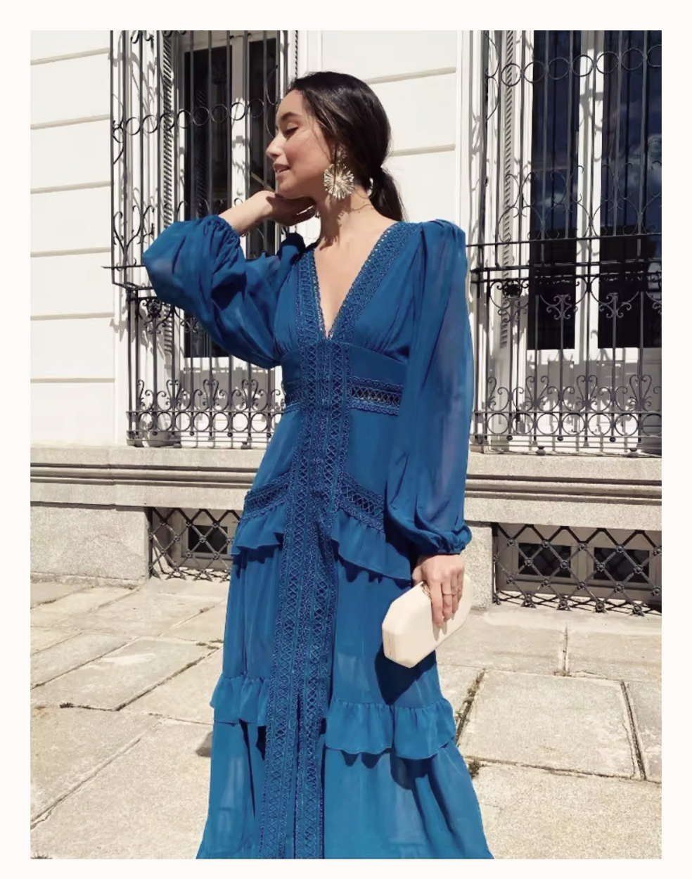 Vestido BOHO largo azul