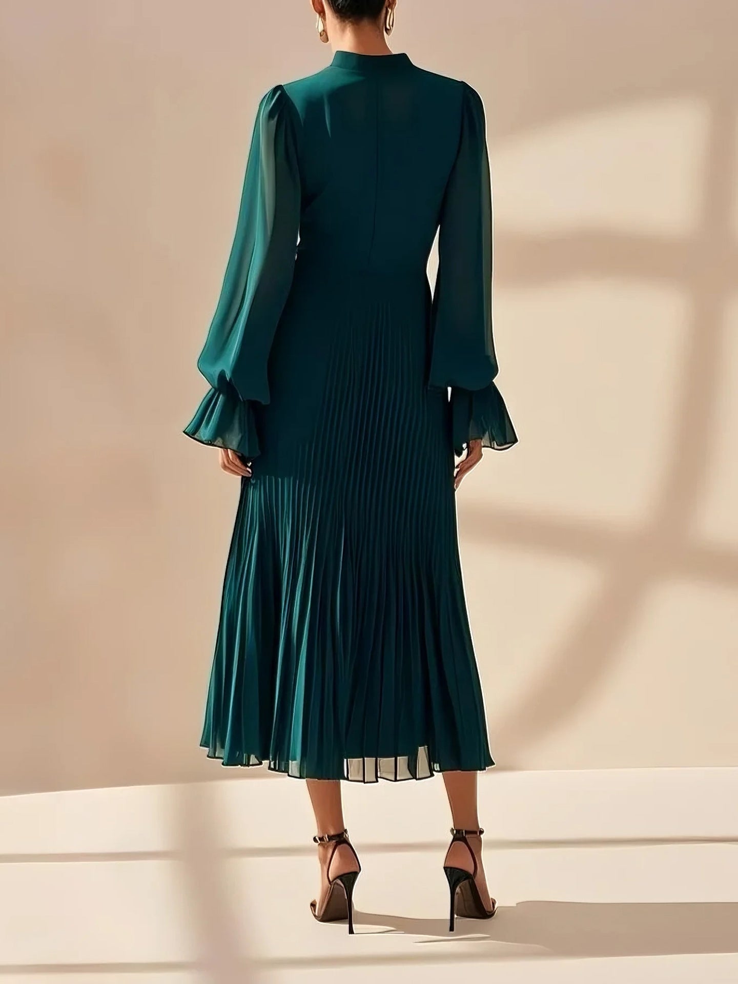 Vestido verde pino
