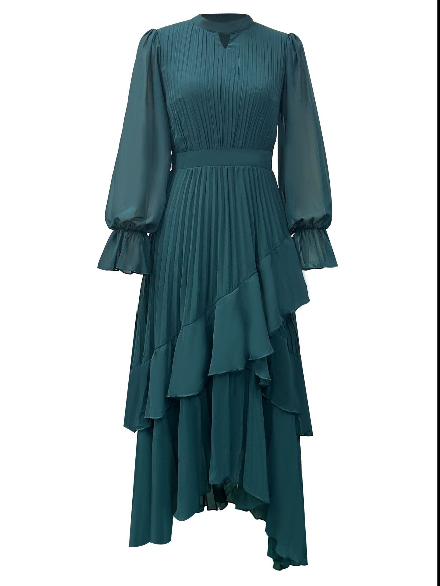 Vestido verde botella