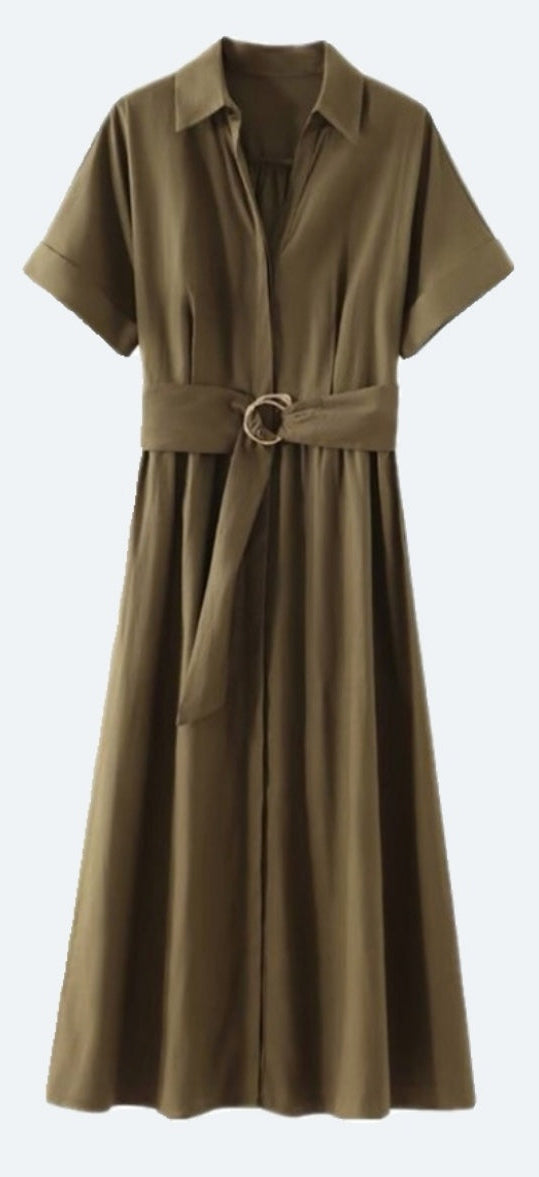 Vestido verde militar