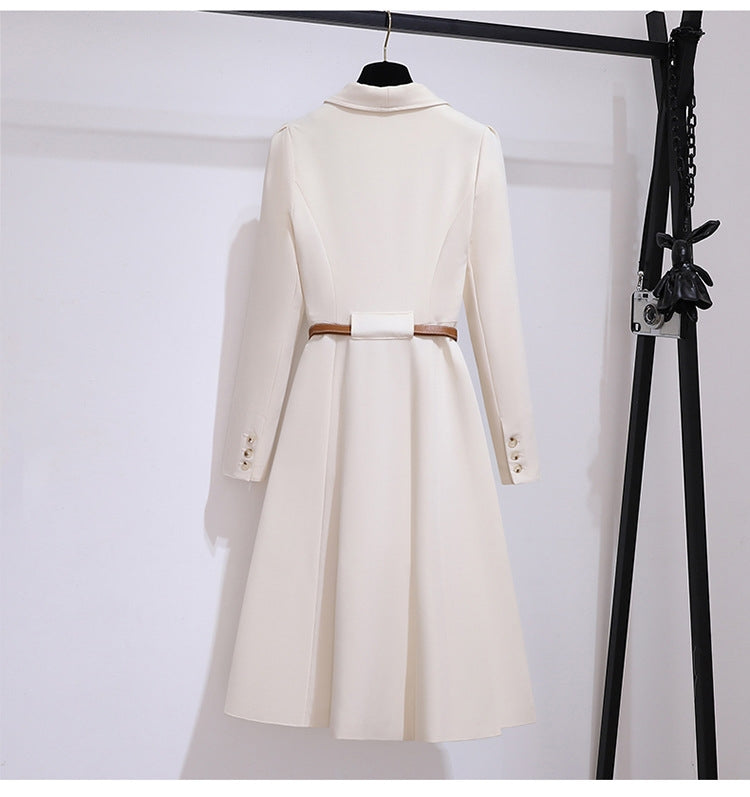 Vestido saco color hueso
