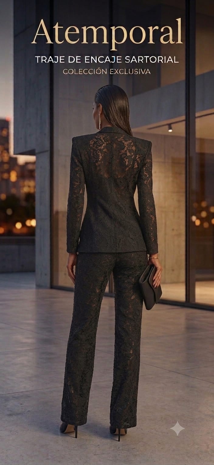 Traje sastre encaje