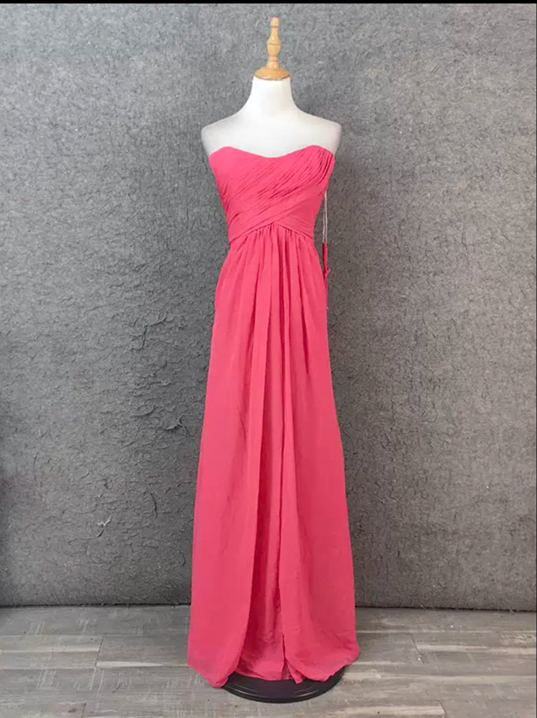 Vestido fiusha strapless