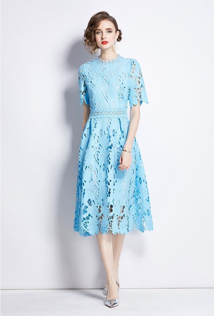 Vestido azul cielo cocktail