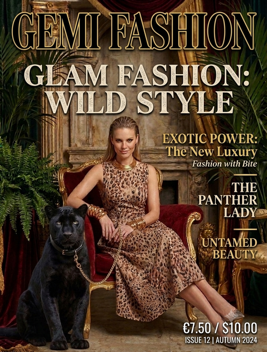 Vestido midi animal print