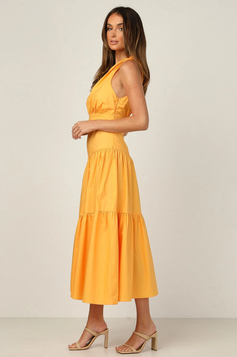 Vestido Amarillo Midi