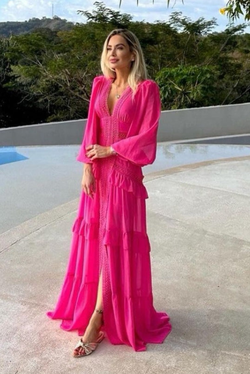 Vestido fiusha largo boho