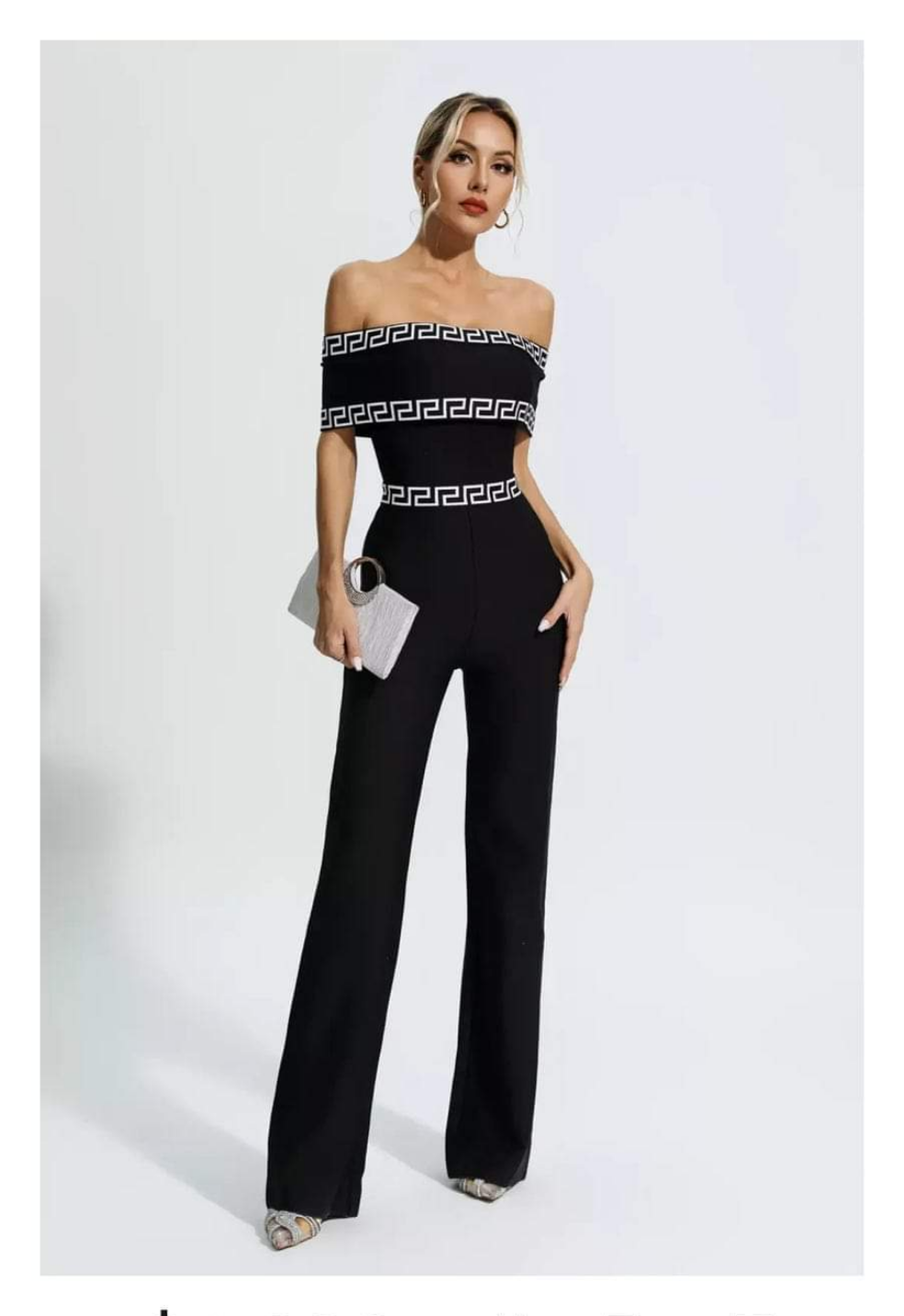 Jumpsuit negro bandage