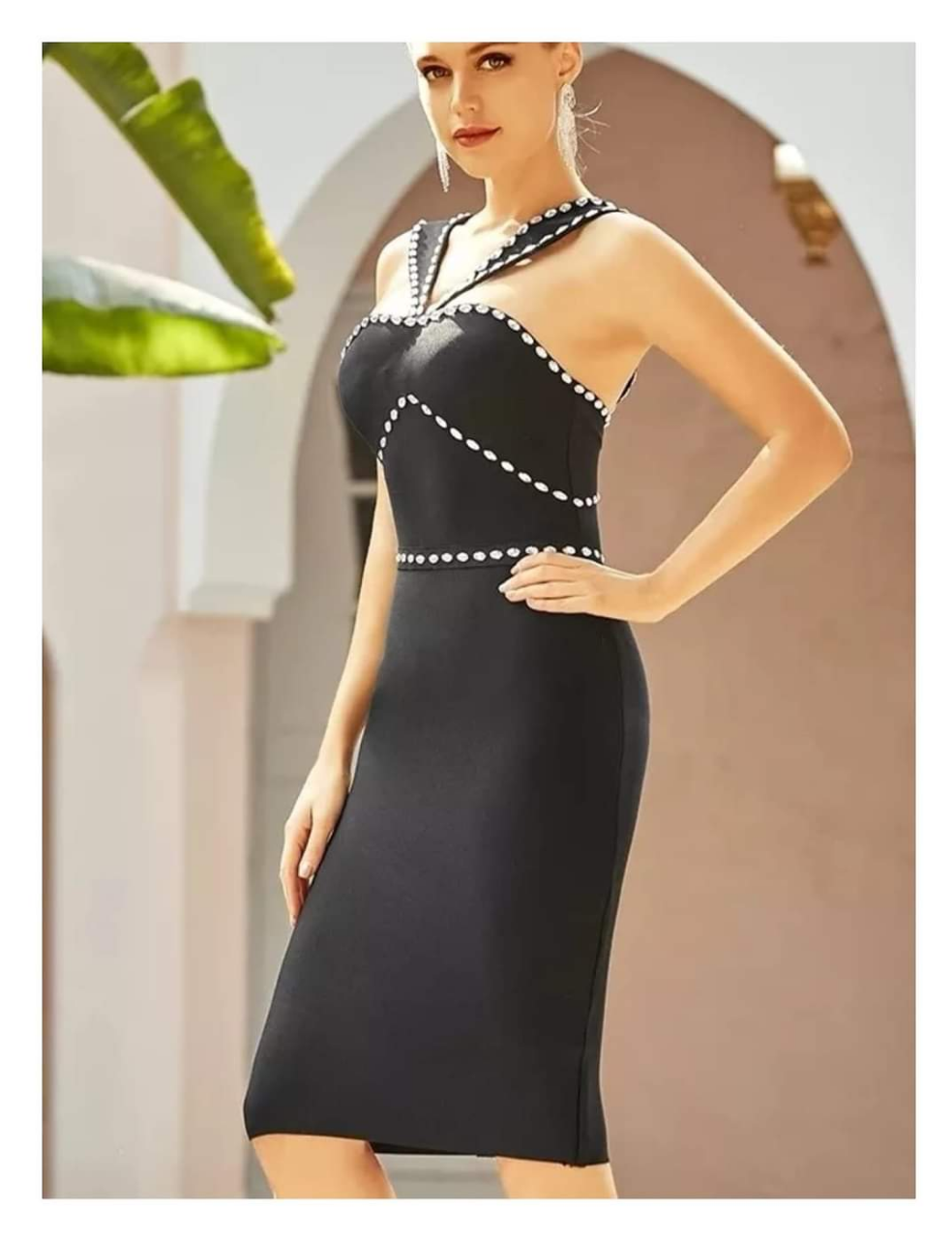 Vestido negro bandage