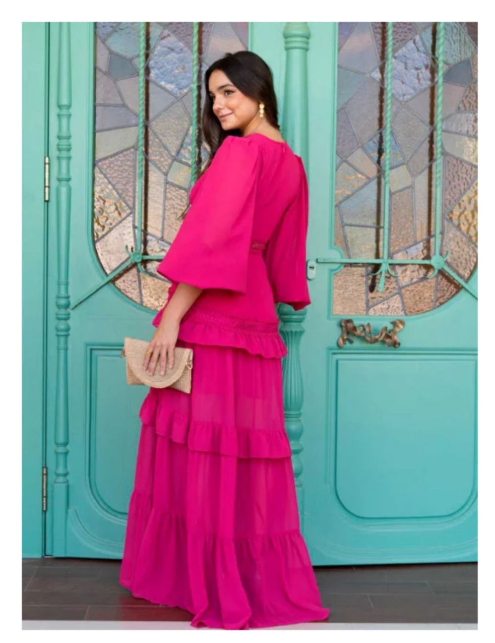 Vestido fiusha largo boho