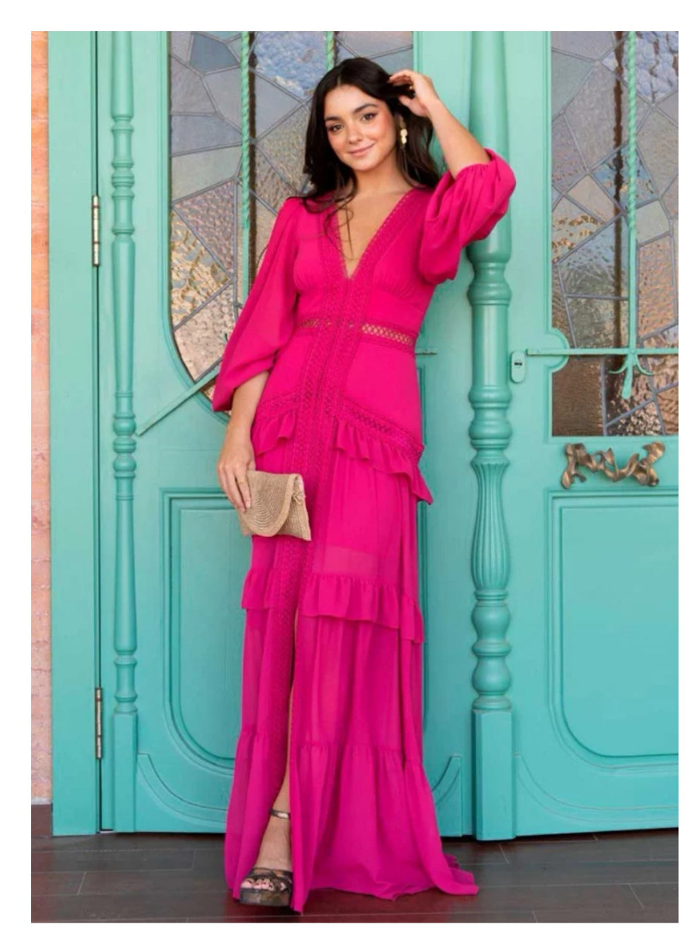 Vestido fiusha largo boho