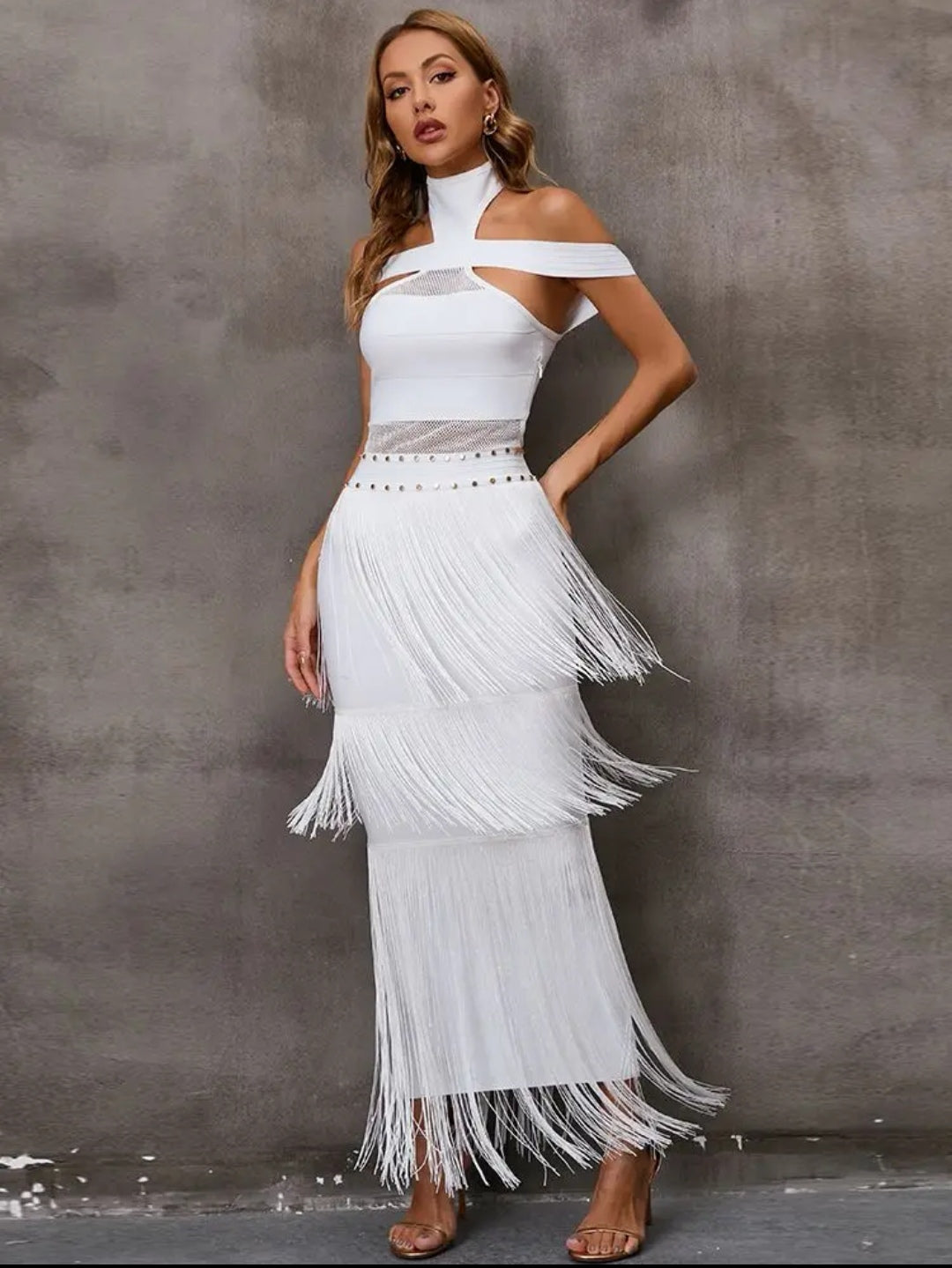 Vestido blanco bandage