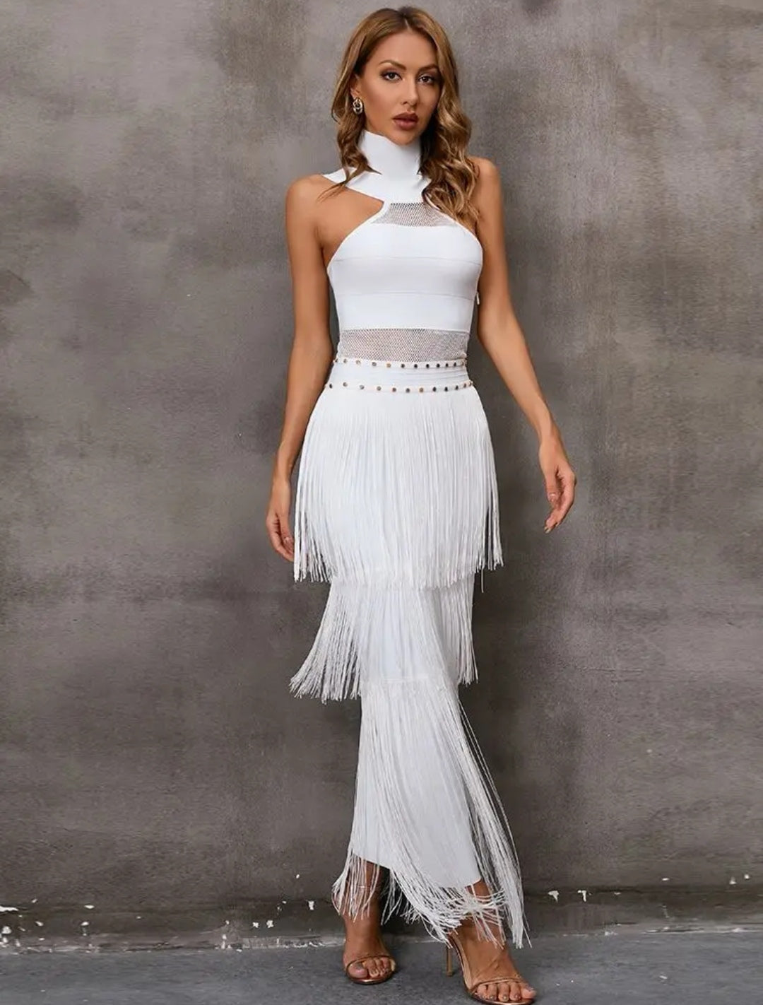 Vestido blanco bandage