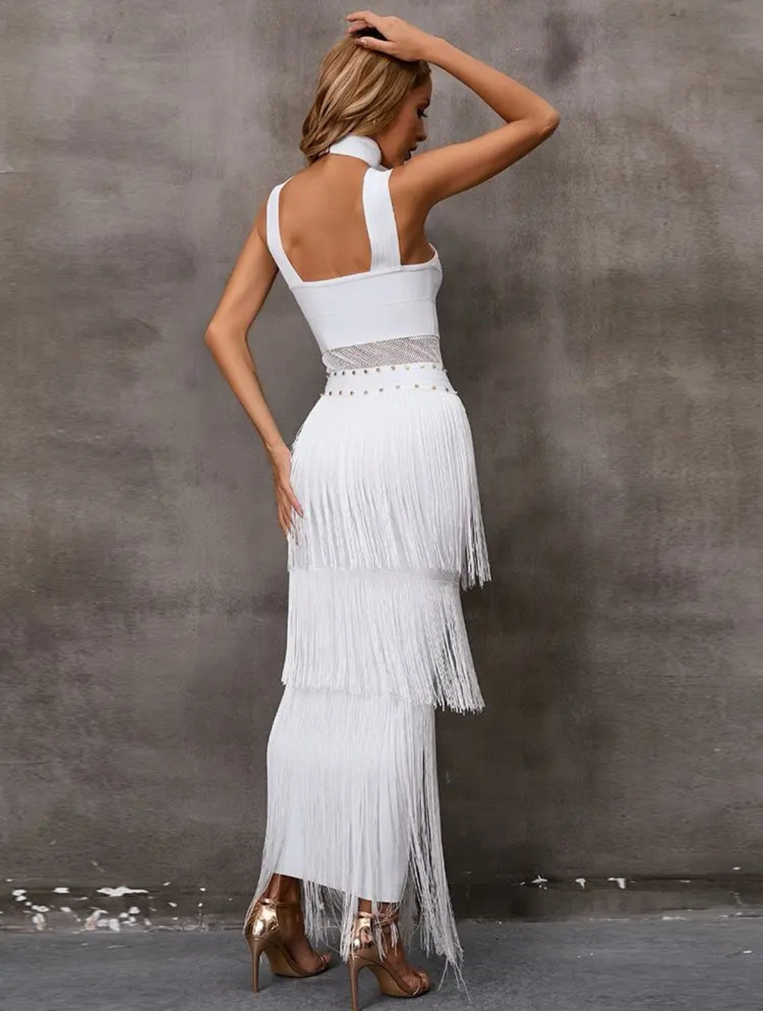 Vestido blanco bandage