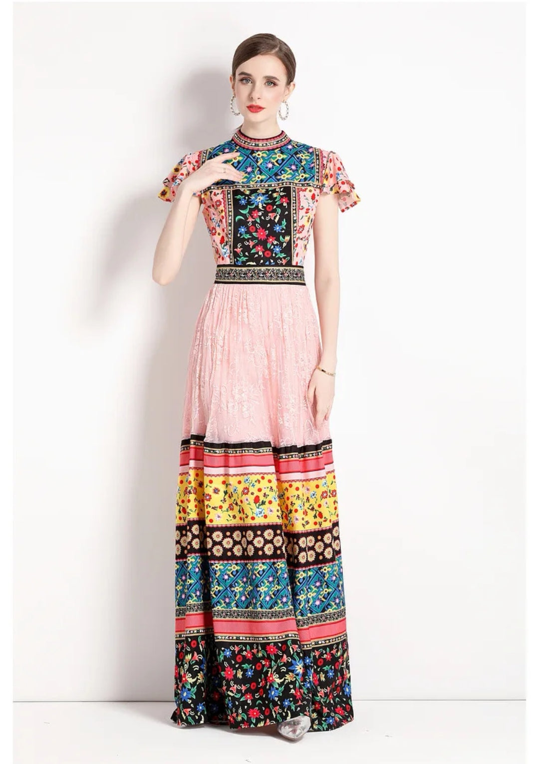 Vestido Rosa Boho