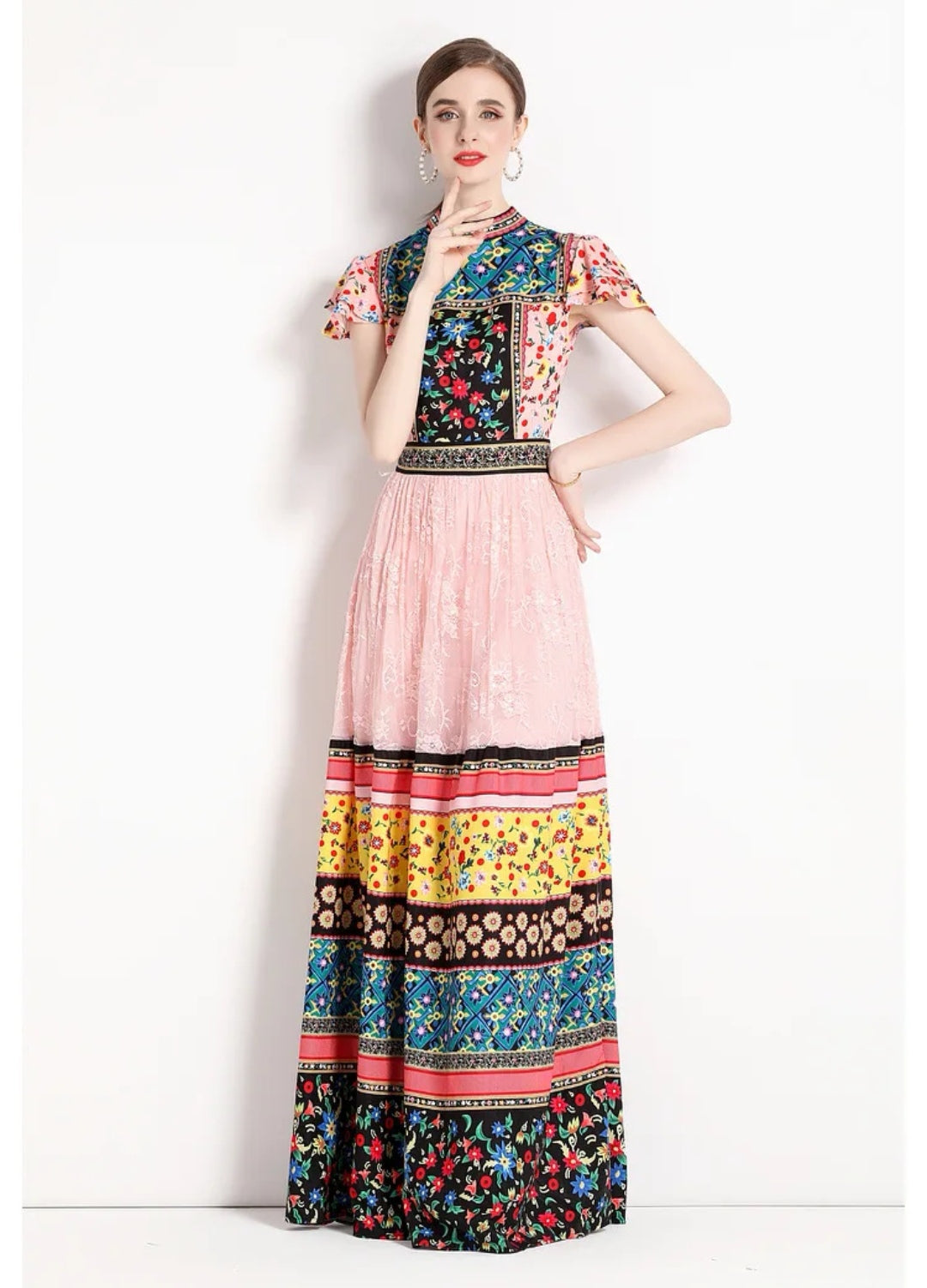 Vestido Rosa Boho