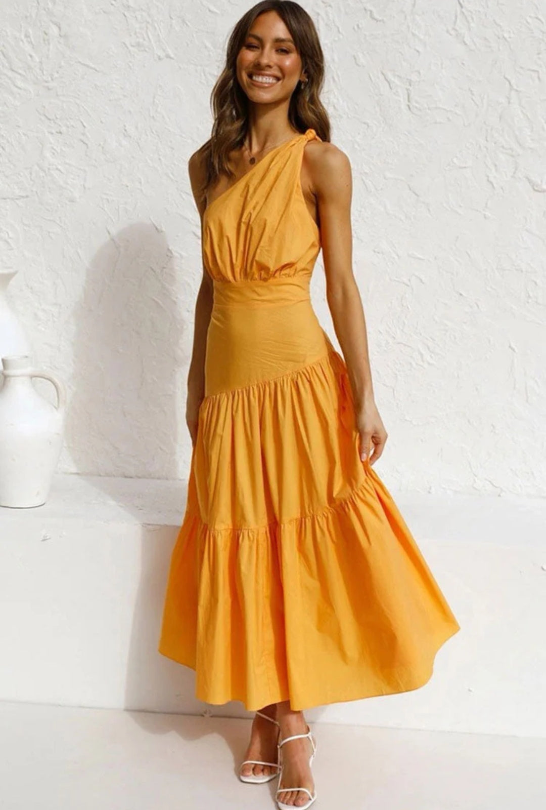 Vestido Amarillo Midi