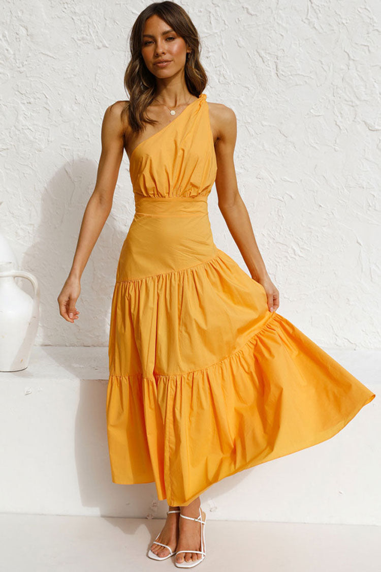 Vestido Amarillo Midi