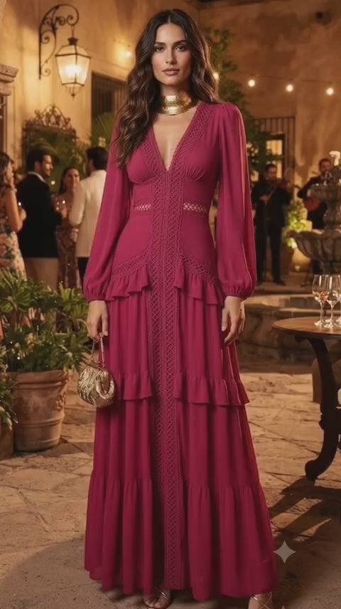 Vestidor magenta boho