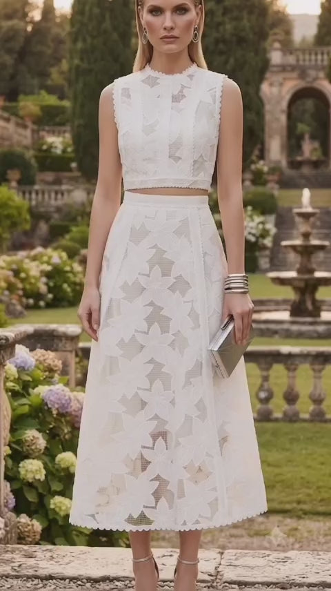 Crop top blanco