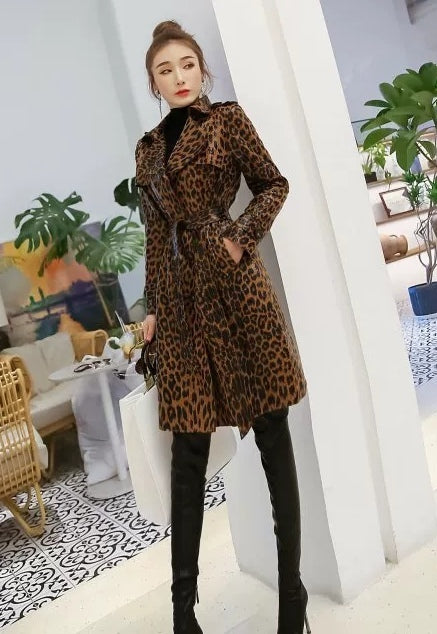 Gabardina animal print