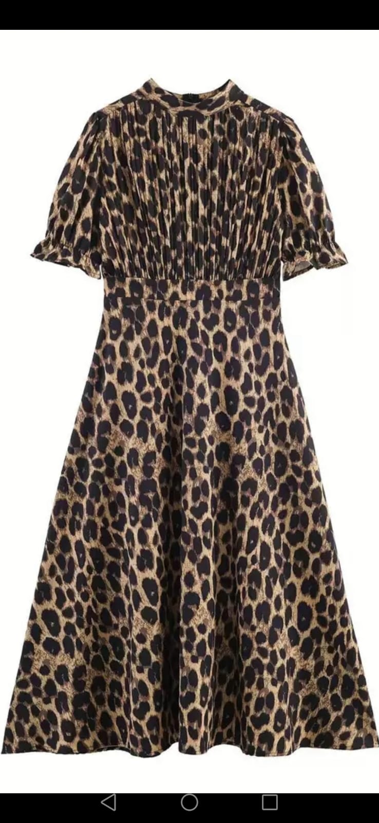 Vestido animal print midi