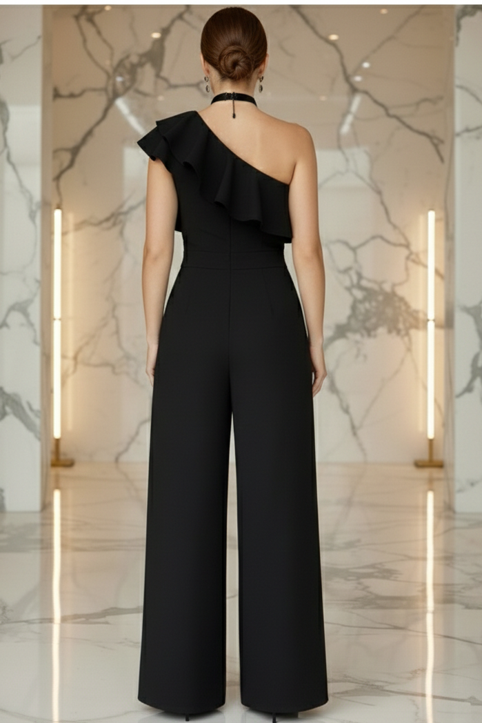 Jumpsuit negro 1 hombro