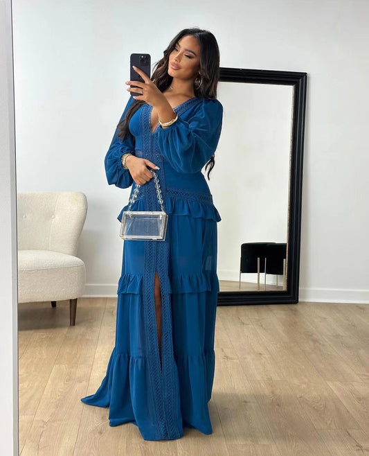 Vestido BOHO largo azul