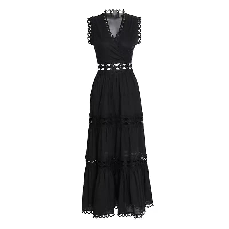 Vestido negro midi