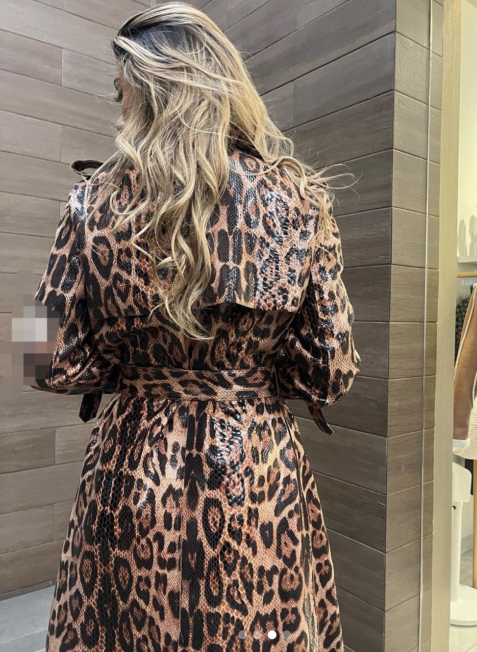 Gabardina animal print