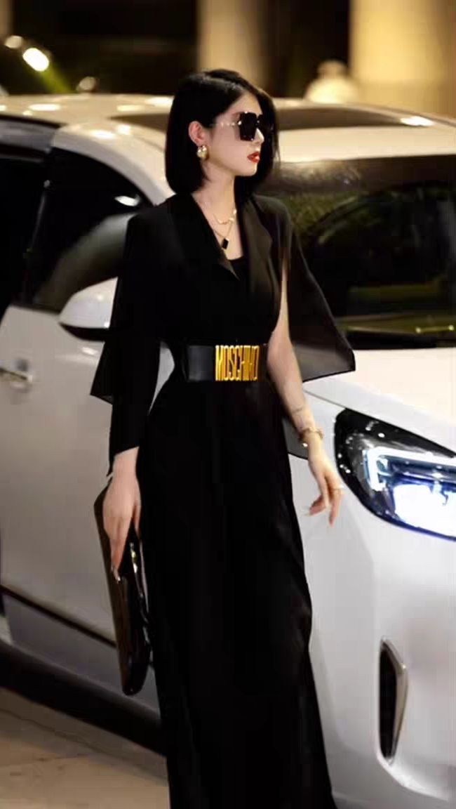 Jumpsuit negro cinturon