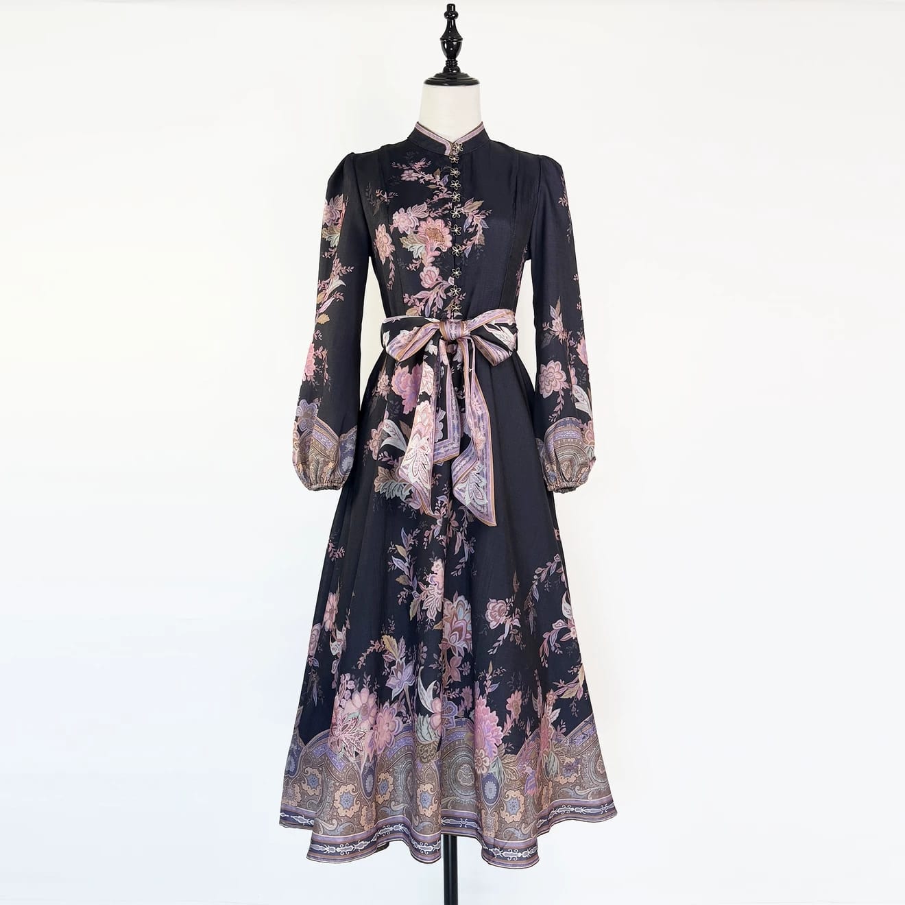 Vestido negro midi