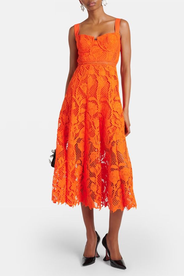 Vestido Naranja Cocktail