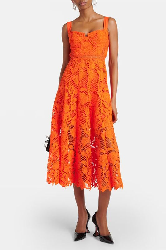 Vestido Naranja Cocktail