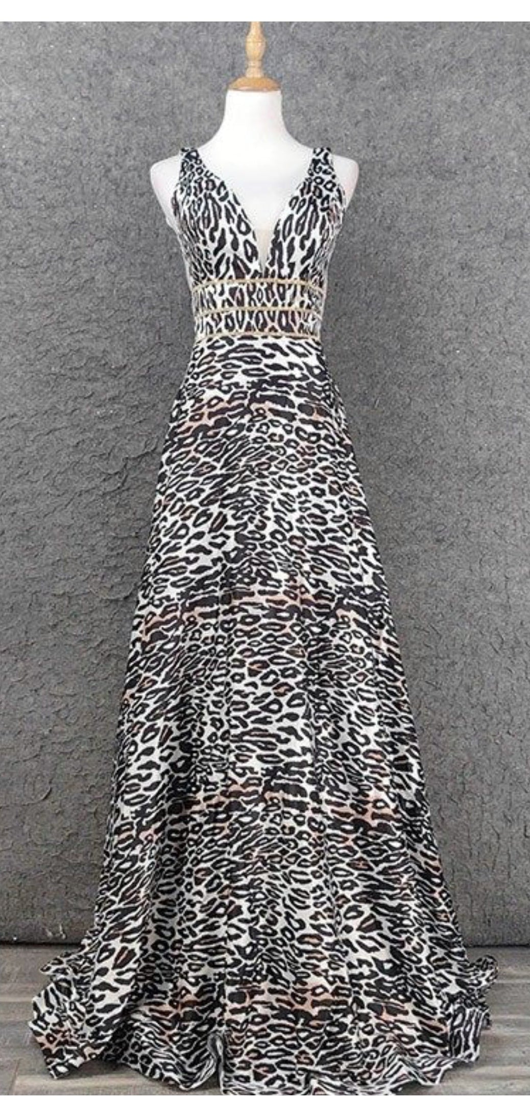 Vestido lux animal print