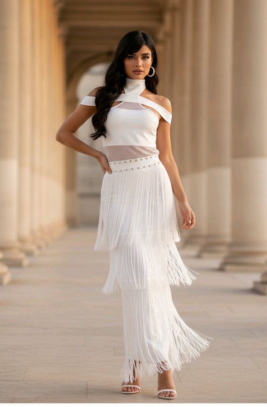 Vestido blanco bandage