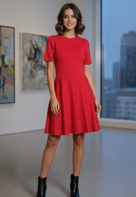 Vestido corto rojo