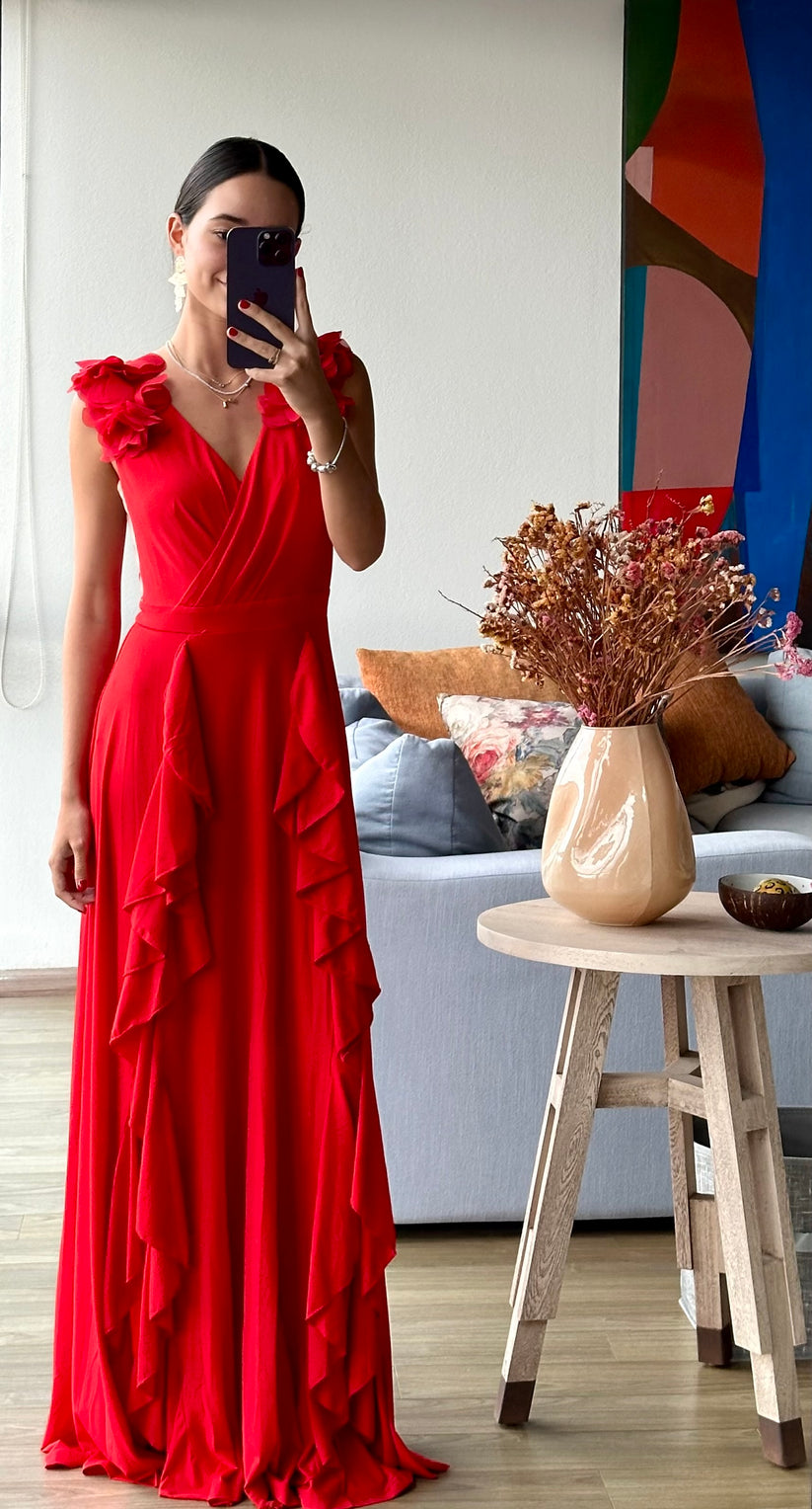 Vestido rojo Marbella