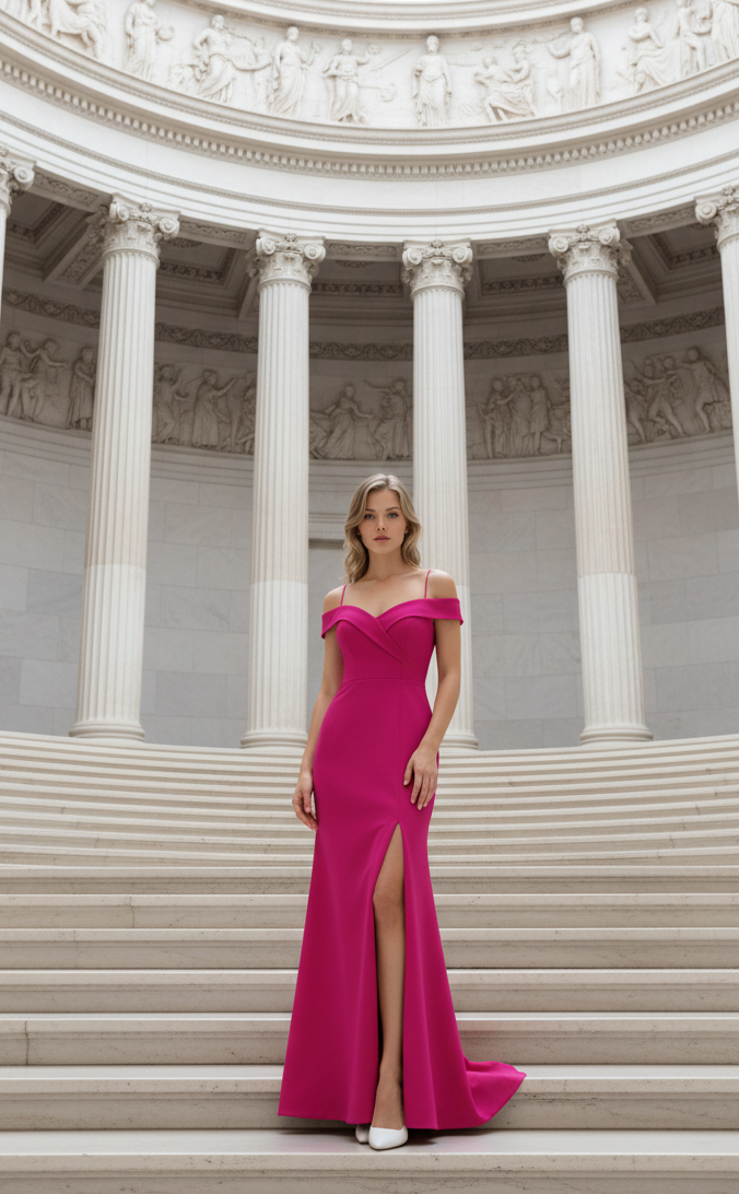 Vestido Luxury fiusha