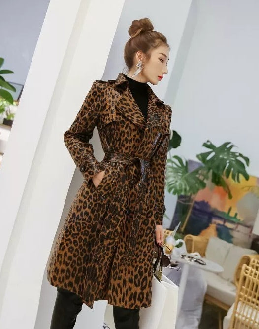 Gabardina animal print