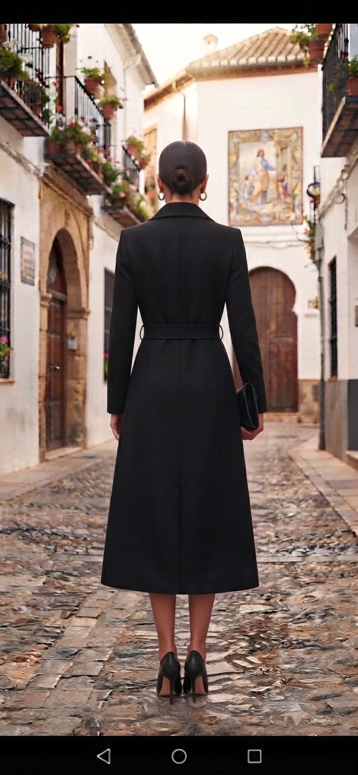 Gabardina negra