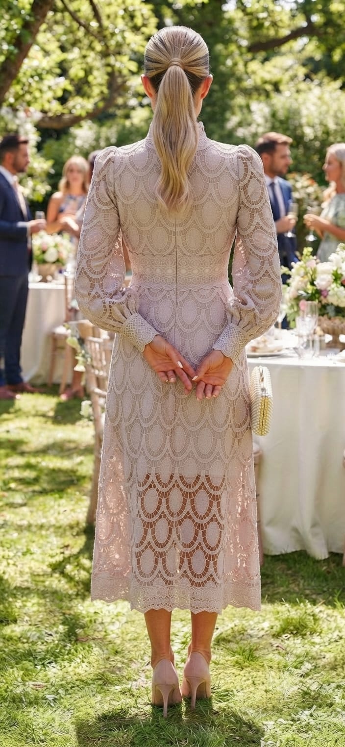 Vestido gipiur paté