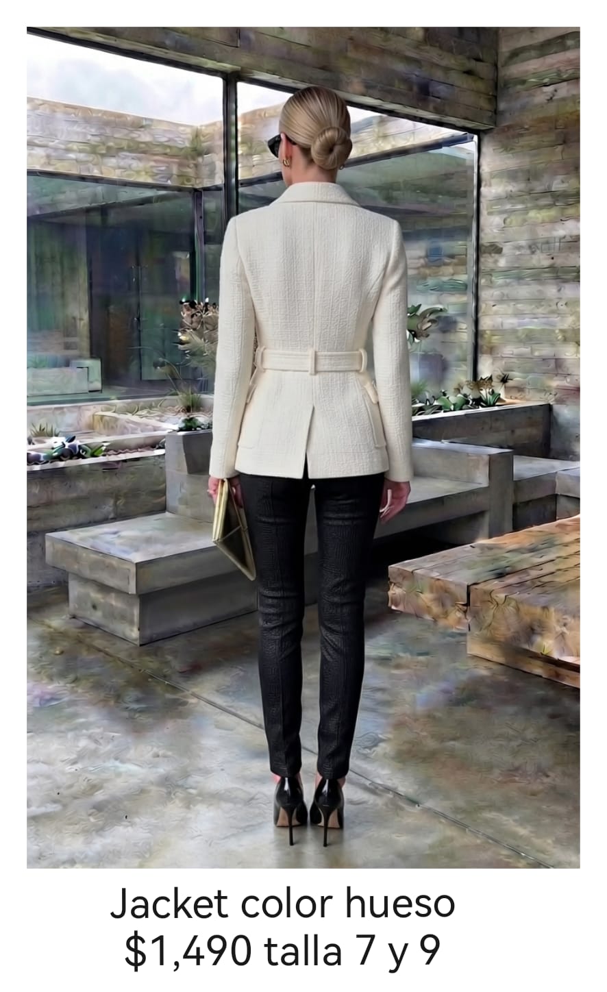 Jacket crema tweed