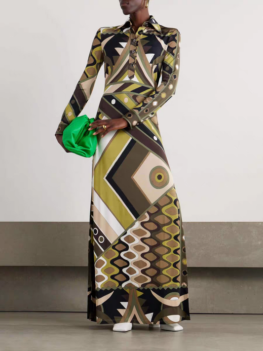 Vestido geométrico