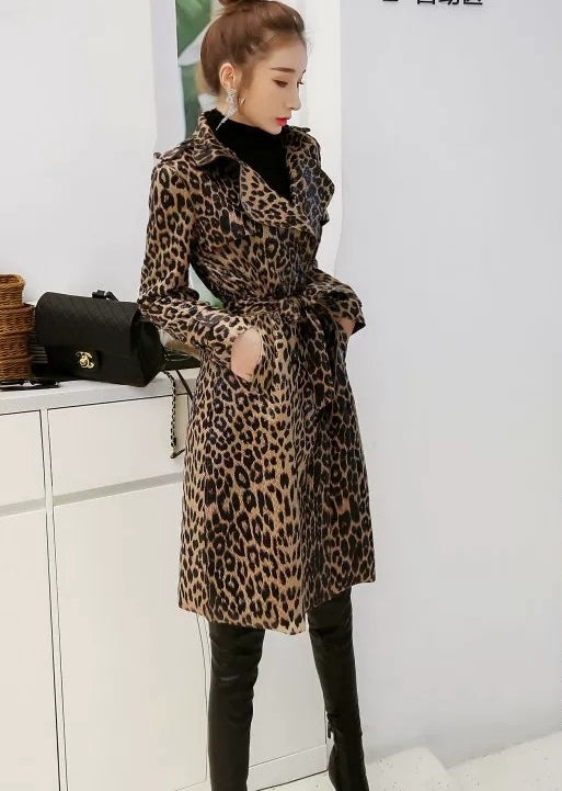 Gabardina animal print