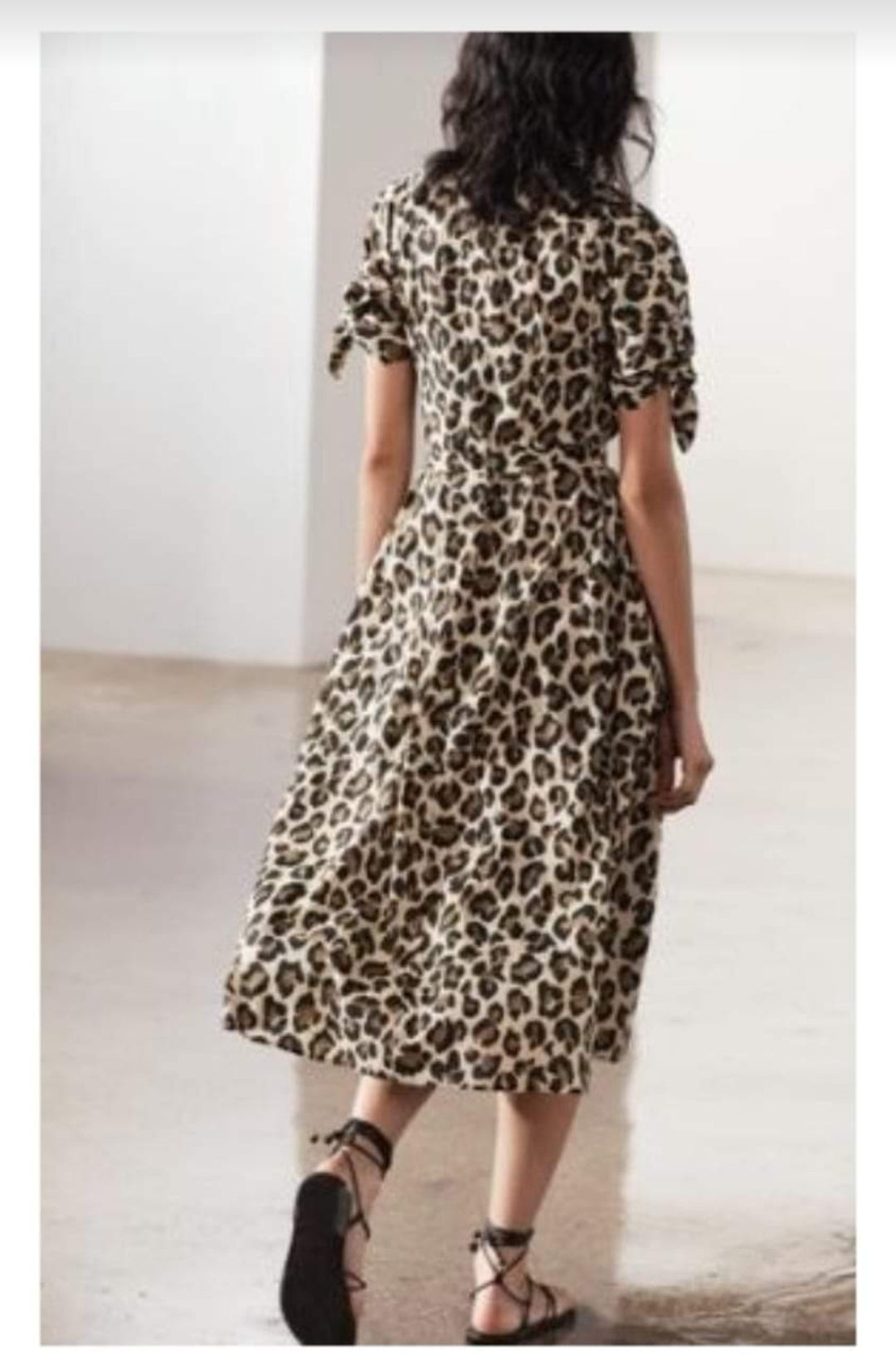 Vestido Animal print midi