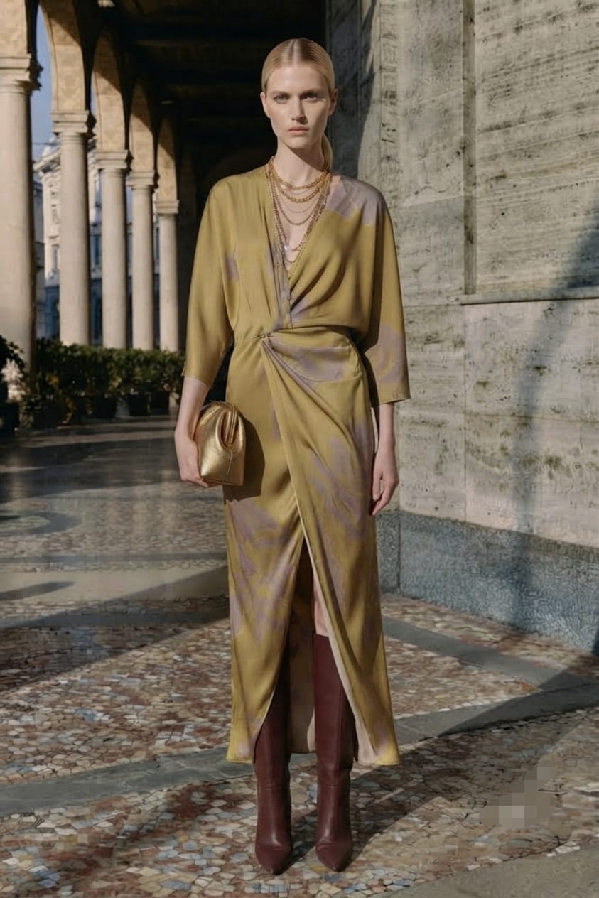 Vestido nudo cintura
