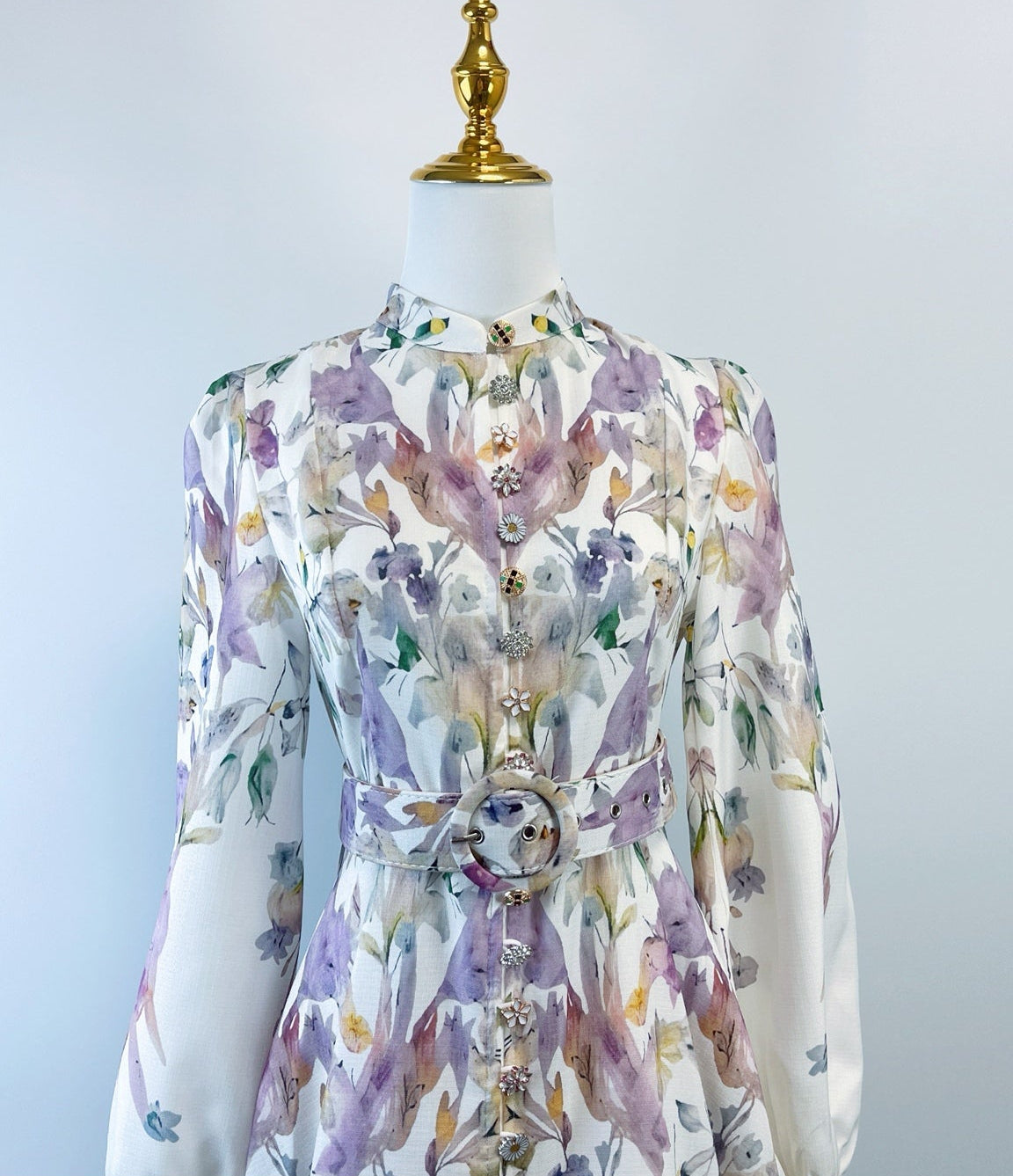 Vestido midi floral